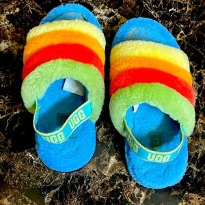 Kid Rainbow UGG Slippers
